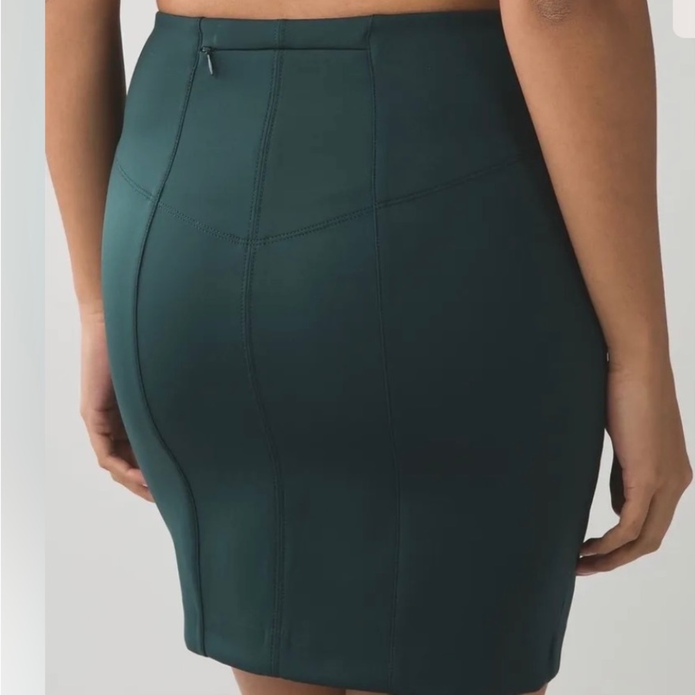 Lululemon Athletica Dark Green Mini Skirt